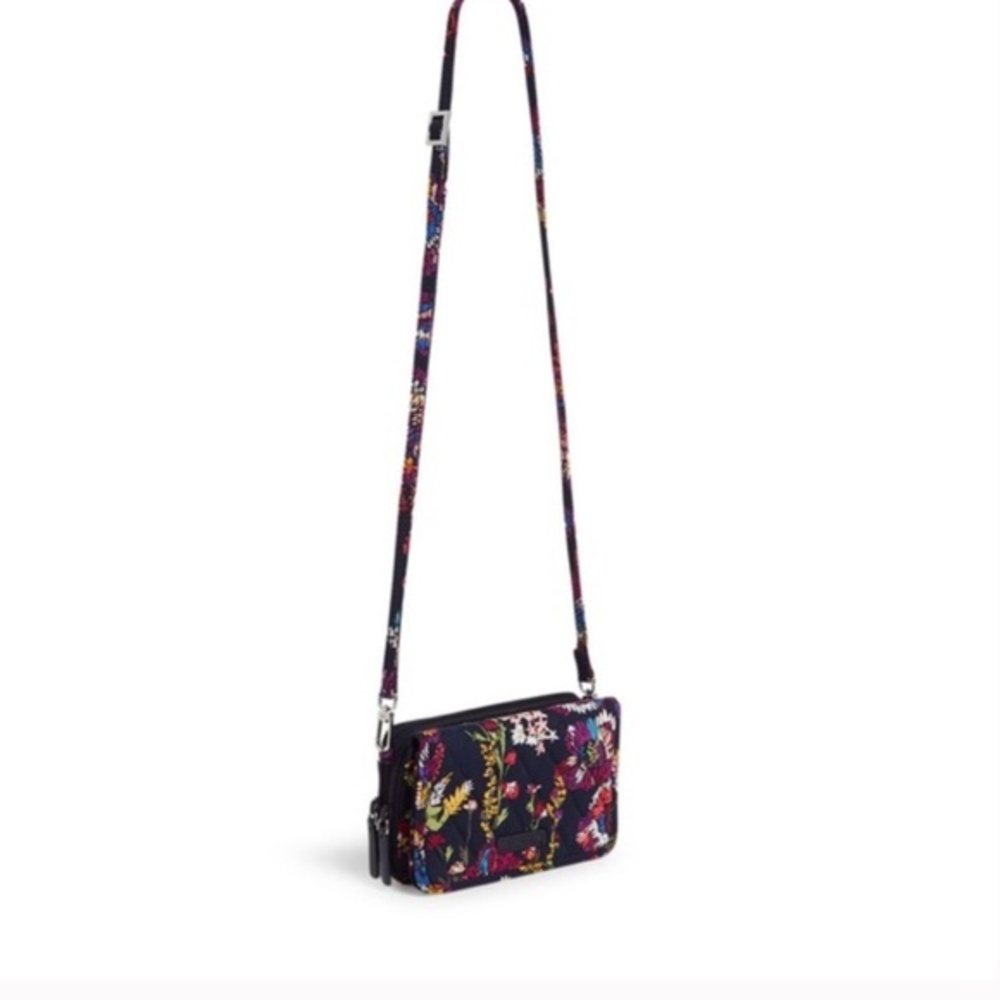 Vera Bradley Midnight Wildflowers RFID Three-in-One Crossbody Bag